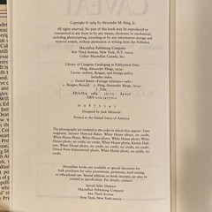 Caveat – Signed by Alexander M. Haig, Jr. 1st/3rd Near Fine Hardcover