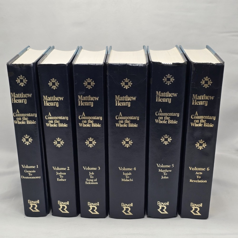 Matthew Henry’s Commentary On The Whole Bible Vol 1-6 Complete Set Revell Vtg