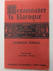 Renaissance to Baroque Vols 1-5 Lehman Engel Flamer Inc PB G+ 260416