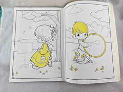 Vintage 1992 Golden Precious Moments Giant Sticker Fun Coloring Book #2765