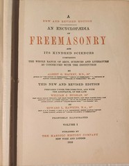 RARE ANTIQUE 1916 Encyclopedia of Freemasonry Albert Mackey 2 Vol. Set Embossed