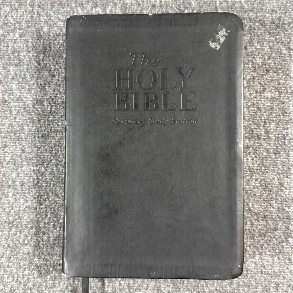 Amazing Facts Prophecy Study Bible NKJV Leathersoft Black Thomas Nelson 2008