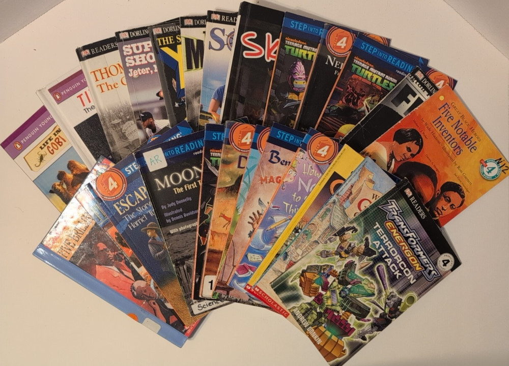 Lot of 24 Level 4 Readers 1 Level 5 Book Bundle Step Into Reading DK Hello