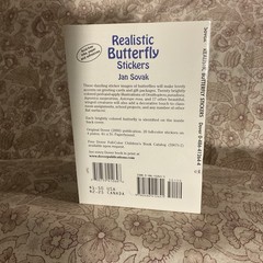 REALISTIC BUTTERFLY STICKERS (DOVER LITTLE ACTIVITY BOOKS) Jan Sovak BRAND NEW