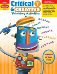 Critical & Creative Thinking Activities, Grade 1 – Paperback – GOOD
