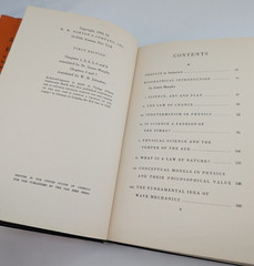 Science and the Human Temperament by Erwin Schrodinger 1935 Norton 1st Ed. HC