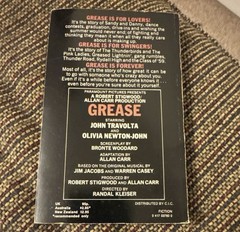Grease Paperback Film/TV Adaptation by Ron De Christoforo & Bronte Woodard