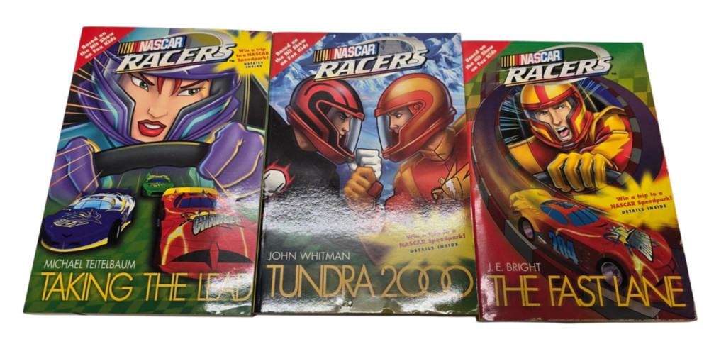 Set of 3 Nascar Racers Tundra 2000 Kids Books Ages: 7-11