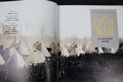The Civil War : An Illustrated History by Ric Burns, Geoffrey C. Ward HCDJ VG