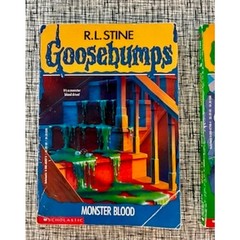 R.L. Stine Goosebumps Monster Blood Trilogy Book Lot #3 #18 #29 First Editions