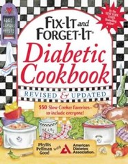Fix-It and Forget-It Diabetic Cookbook Revised and Updated: 550 Slow – VERY GOOD