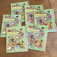 Little Golden Books Hardcover Lot 6 1970/80s Ages 4-8 Animal Stories