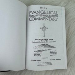 Evangelical Sunday School Lesson Commentary 2013-2014 & 2014-2015 Used Book