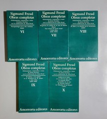 Sigmund Freud Obras Completas Books I-XIII Spanish 1982 Edition – Good