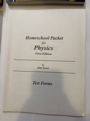 FULL SET Saxon Math PHYSICS Text, Solutions Manual, Homeschool Packet, Tests