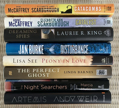 Lot of 8 Hardcover Mystery & Fiction books various authors see photo for titles