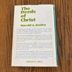 The Deeds Of Christ By Harold A. Bosley HBDJ