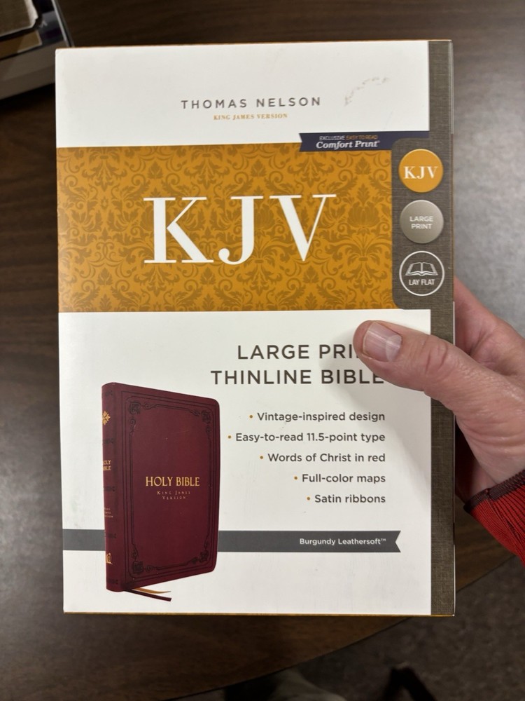 The Holy Bible KJV Thinline Bible Large Print 2016 (Red Letter Leathersoft)