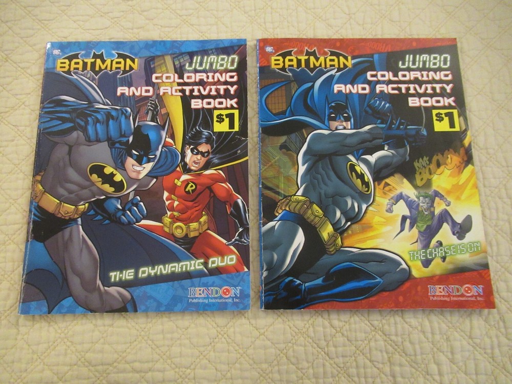 Batman Jumbo Coloring and Activity Books (2-Set) (2012) (Bendon, Inc.)