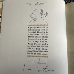 SIGNED W/DRAWING !!John, Paul, George,Ben by Lane Smith(2006,Hardcover w/ dust.)