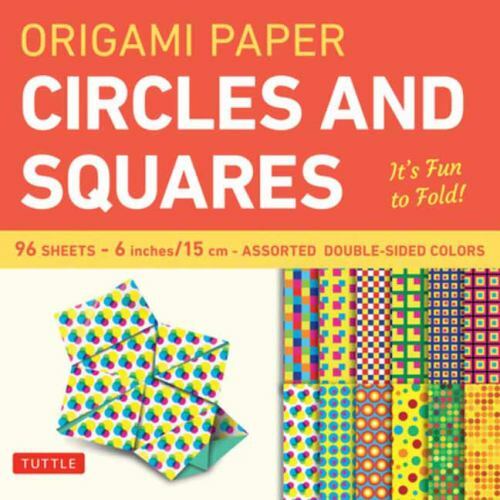 Origami Paper Circles and Squares 96 Sheets 6″ (15 cm)
