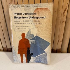 Notes from Underground Fyodor Dostoevsky Crowell Critical Library PB 1969 Durgy