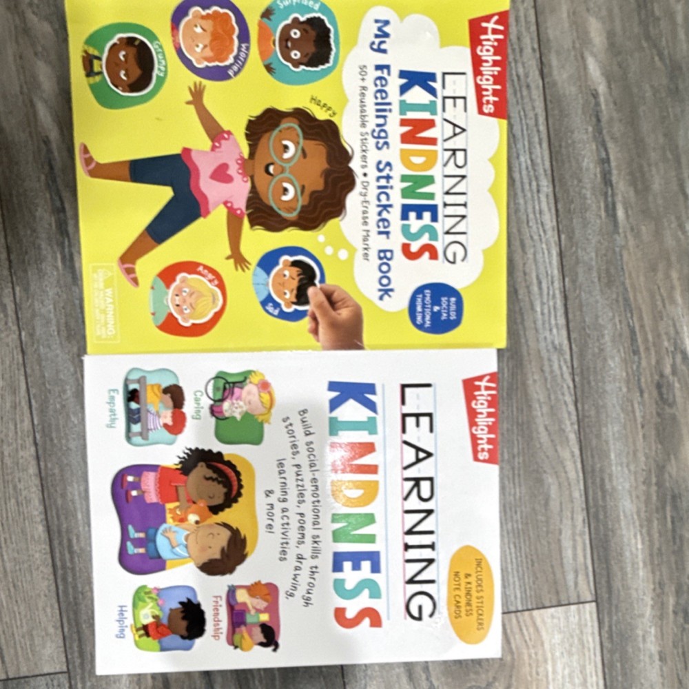 Highlights Learning Kindness My Feelings Sticker & Activity Book Ages 4-8