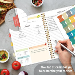 Recipe Book to Write in Your Own Recipes – Blank Recipe Book Cookbook, Hardcover