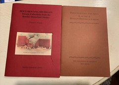 Lot of 2 Bentley Historical Library PB University of Michigan Documenting Arts
