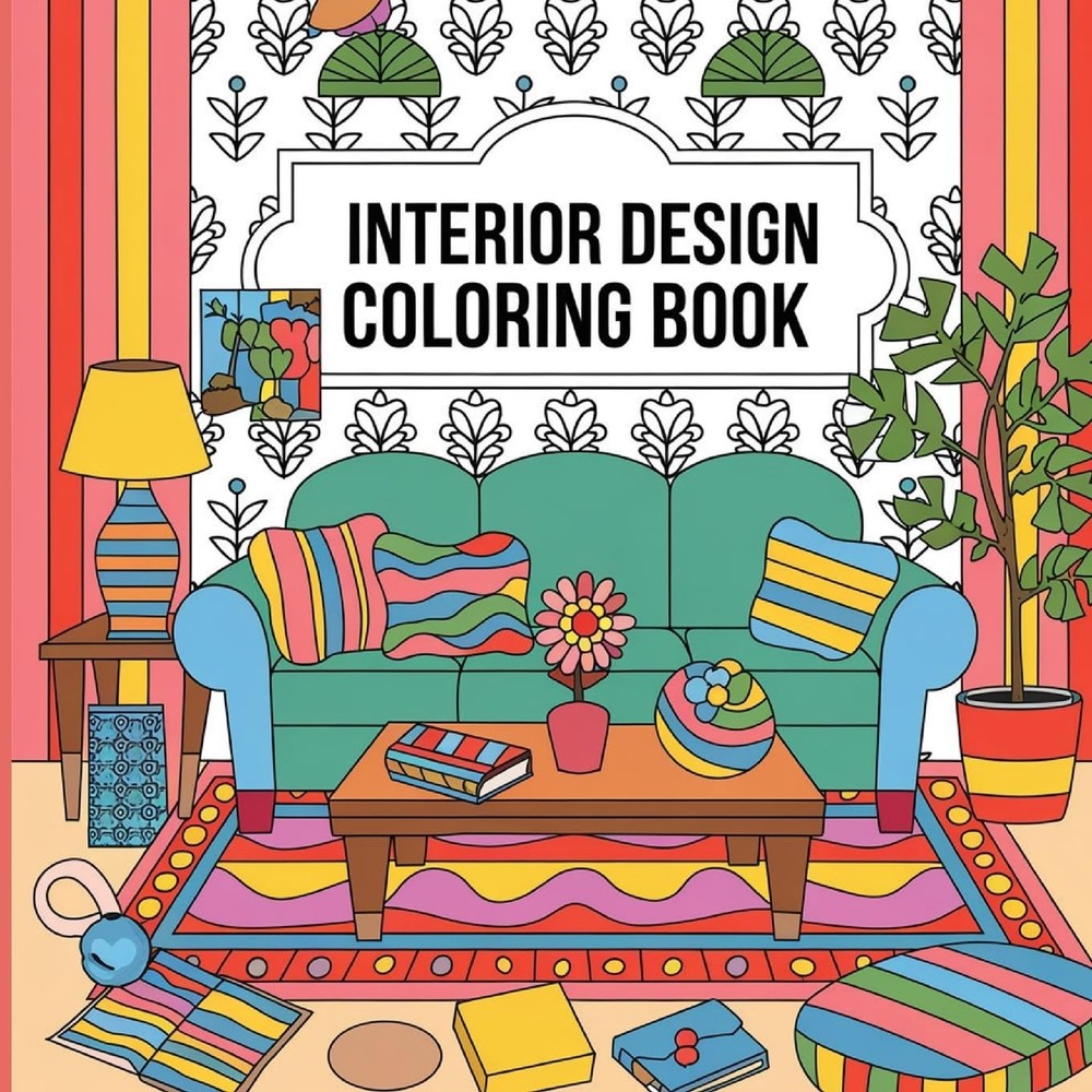 Laura Bidden Interior Design Coloring Book (Paperback)