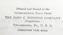 Holy Bible KJV John C Winston International Series Self-Pronouncing in Box 1948