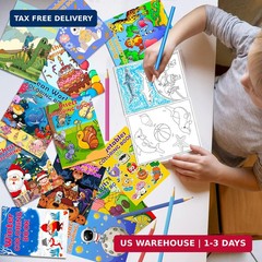 24Pack Coloring Books for Kids Ages 4-8 8-12, Small Bulk Coloring Books for Kids
