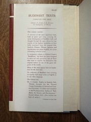 Buddhist Texts through the Ages – Conze, Horner, Snellgrove, Waley HC/DJ 1954