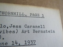 Claude Thornhill Discography, Jazz Discographies Unlimited 24 pages circa 1971