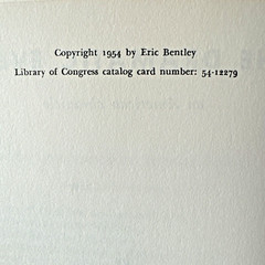 The Dramatic Event An American Chronicle (Eric Bentley – 1954) 2nd Printing 1957
