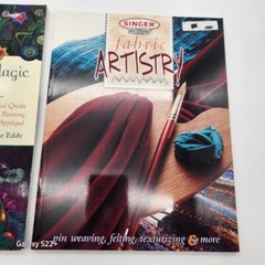 Singer DESIGN SERIES Books Fabric Artistry THREAD MAGIC GARDEN Painting Sewing