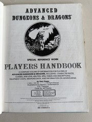 Advanced Dungeons & Dragons, Players Handbook: Special Reference Work Gary Gygax
