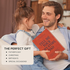 Dad Tell Me Your Life Story Leather Journal (Hardcover) – a Family Heirloom Keep