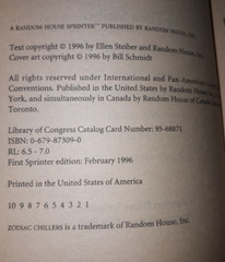 Zodiac Chillers Books 1-6 First Edition SOLD AS A SET