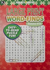 5 New Large Print Word-Finds Puzzle Books Kappa Games Vol #452-516~ Search,Hunt