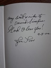 Signed-Joe Foss & Donna Wild Foss~A PROUD AMERICAN- 1ST. HC/DJ. Like New. 》