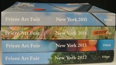 FRIEZE ART FAIR NEW YORK 2012, 2013, 2014, AND 2015 CONTEMPORARY ART LOT OF 4