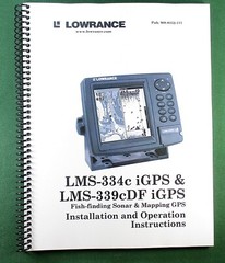 Lowrance LMS-334c iGPS Instruction Manual: 216 Pages & Protective Covers