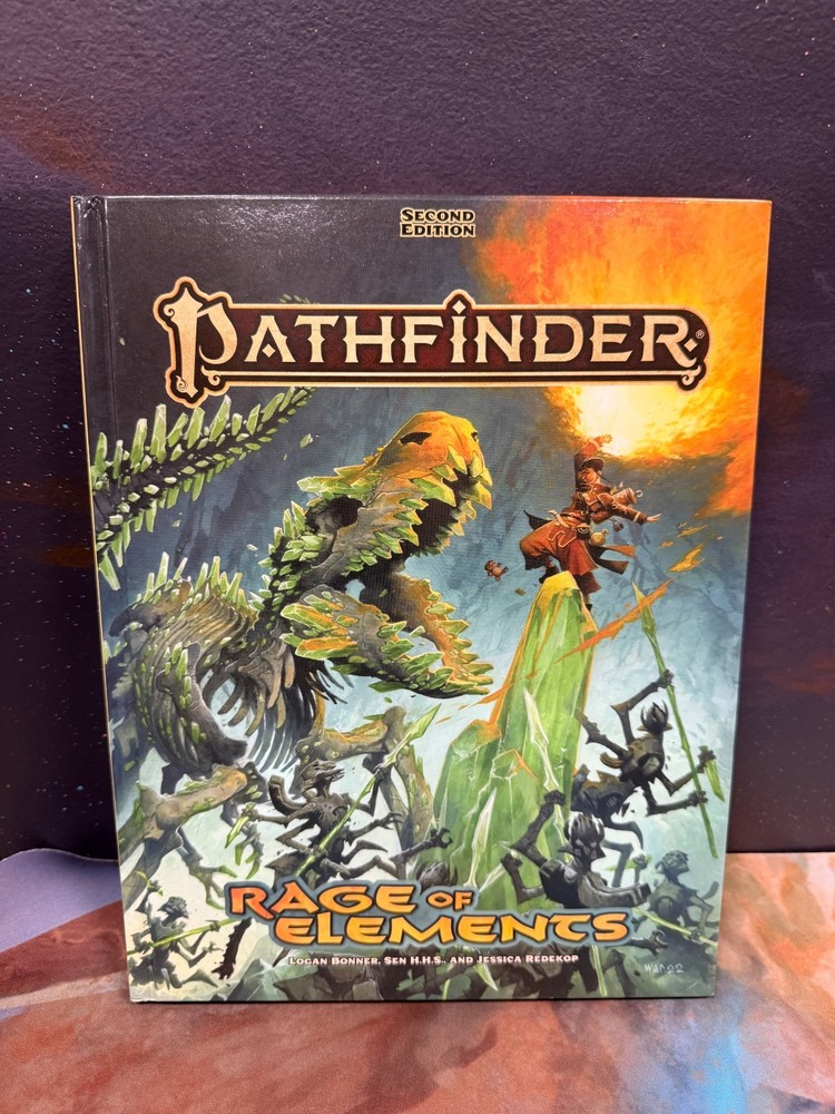 *BRAND NEW* Rage of Elements – Pathfinder 2nd Edition TTRPG Book (Hardcover)