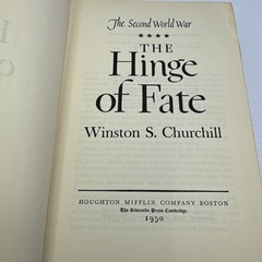 The Hinge of Fate Winston S. Churchill Hardcover The Second World War Series #4