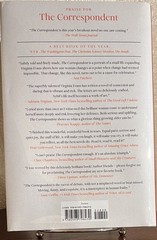THE CORRESPONDENT : A Novel by Virginia Evans (2025, Hardcover) Later Printing