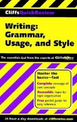 CliffsQuickReview Writing: Grammar, Usage, and Style – Paperback – VERY GOOD
