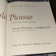 Picasso Blue And Rose Periods, Hardcover 1954 Harry N Abrams,