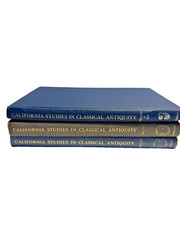 California Studies in Classical Antiquity Volume 1, 2, 10 HARDCOVER Archaeology
