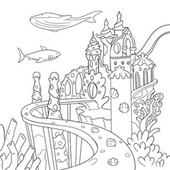 Mermaid Coloring Book: For Kids Ages 4-8, 9-12 (Young Dreamers Press Kids